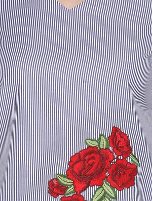 blue cotton regular top - 13480851 - Standard Image - 4