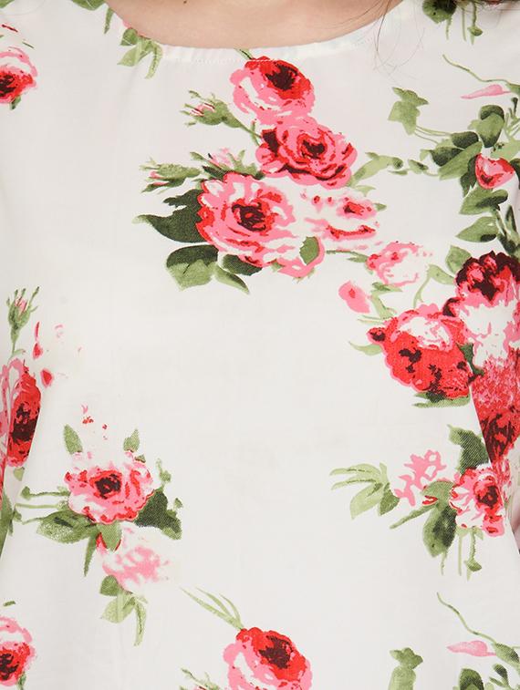 floral print ruffle top - 13480863 - Zoom Image - 4