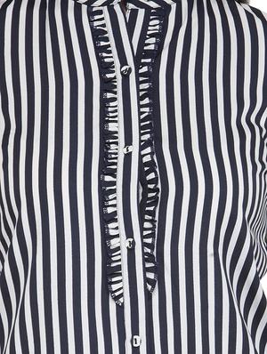 frill detail striped shirt - 13481957 - Standard Image - 4