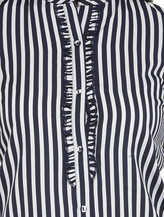 frill detail striped shirt - 13481957 - Zoom Image - 4