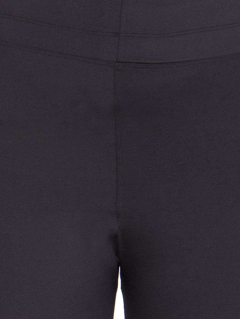 black cotton sports capris - 13545914 - Zoom Image - 4