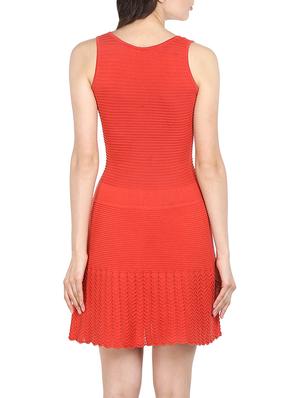 coral flat knit sleeveless dress - 13556150 - Standard Image - 4