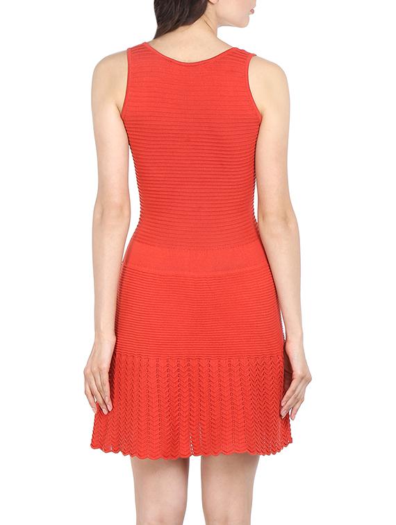 coral flat knit sleeveless dress - 13556150 - Zoom Image - 4