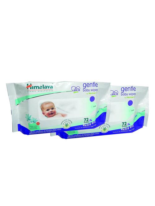Himalaya Gentle Baby Wipes 72's (Pack of 2) - 13651588 - Standard Image - 1
