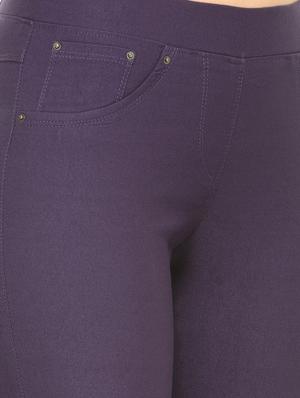 purple cotton jeggings - 13656914 - Standard Image - 4