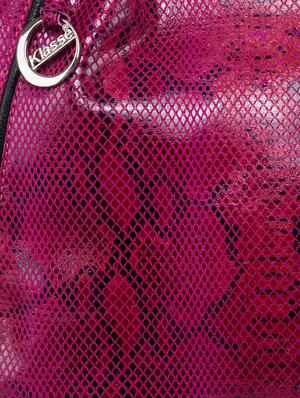pink leather regular handbag - 13656918 - Standard Image - 4