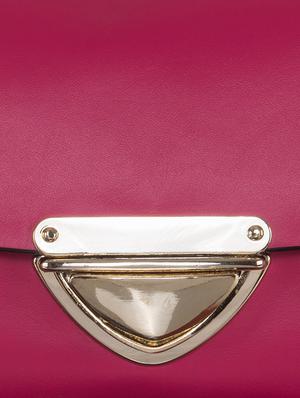 pink leather structured sling bag - 13656927 - Standard Image - 4