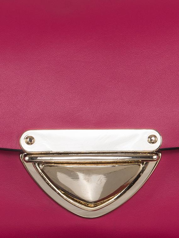 pink leather structured sling bag - 13656927 - Zoom Image - 4