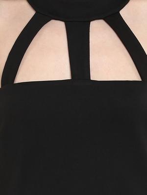 choker neck cut out dress - 13659701 - Standard Image - 4