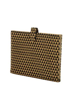 black and gold notebook clutch - 13664957 - Standard Image - 4