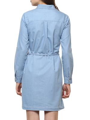 blue denim shirt dress - 13671610 - Standard Image - 4