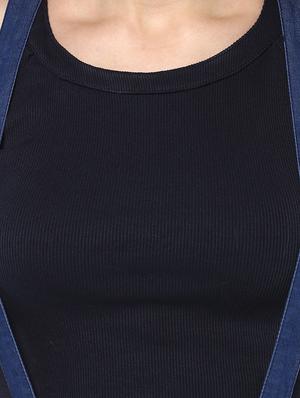 solid blue denim skirt - 13671614 - Standard Image - 4