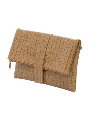 brown polyester regular clutch - 13671968 - Standard Image - 4