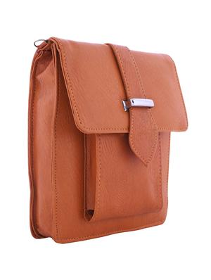 brown leatherette sling bag - 13675876 - Standard Image - 4