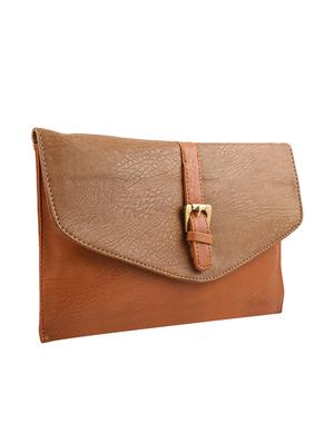 Brown leatherette regular sling bag - 13675883 - Standard Image - 4