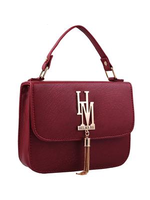 red leatherette sling bag - 13675894 - Standard Image - 4