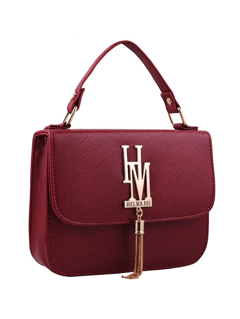 red leatherette sling bag - 13675894 - Zoom Image - 4