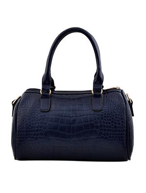 blue leatherette regular handbag - 13676747 - Standard Image - 4
