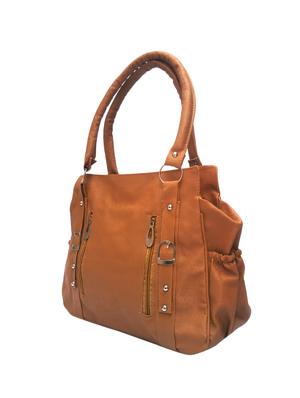 beige cotton regular handbag - 13678001 - Standard Image - 4