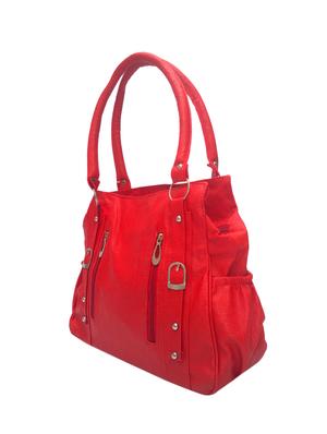 red cotton regular handbag - 13678005 - Standard Image - 4