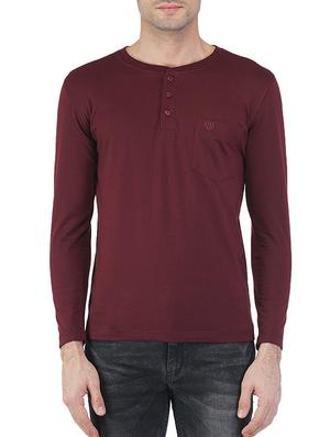 green maroon cotton combos t-shirt - 13678355 - Standard Image - 4