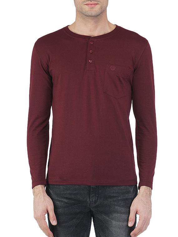 green maroon cotton combos t-shirt - 13678355 - Zoom Image - 4