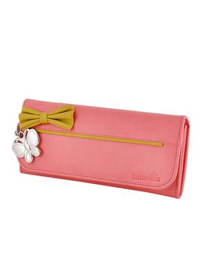 pink leatherette regular clutch - 13682009 - Standard Image - 4