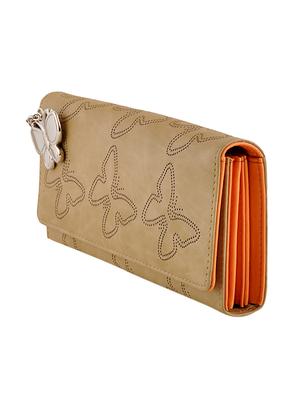 beige leatherette regular clutch - 13682022 - Standard Image - 4
