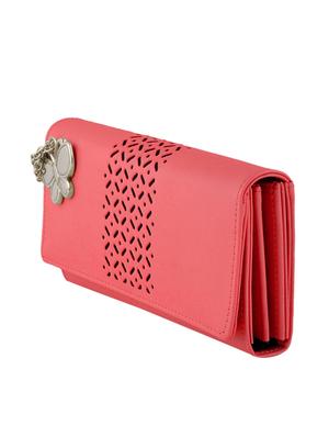 pink leatherette regular purse - 13682039 - Standard Image - 4