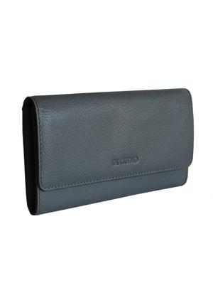 grey leather wallet - 13682405 - Standard Image - 4