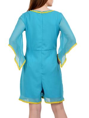 light blue georgette romper - 13683799 - Standard Image - 4