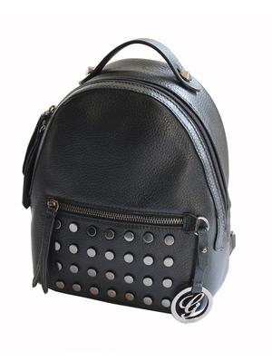 black leather fashion backpack - 13685032 - Standard Image - 4