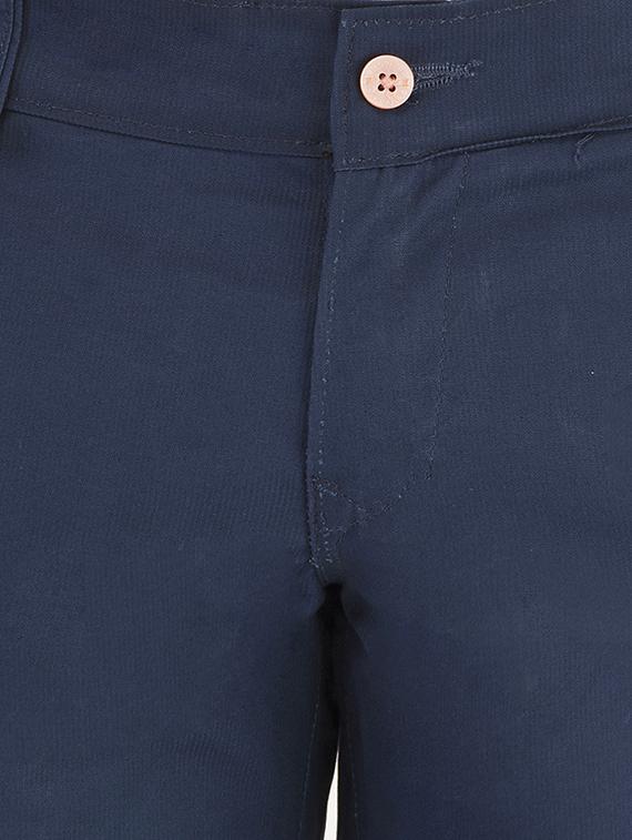 blue cotton shorts - 13717398 - Zoom Image - 4