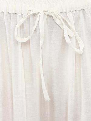 white printed rayon palazzo - 13722523 - Standard Image - 4
