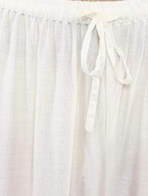 white printed rayon palazzo - 13722526 - Standard Image - 4
