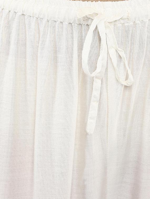 white printed rayon palazzo - 13722526 - Zoom Image - 4