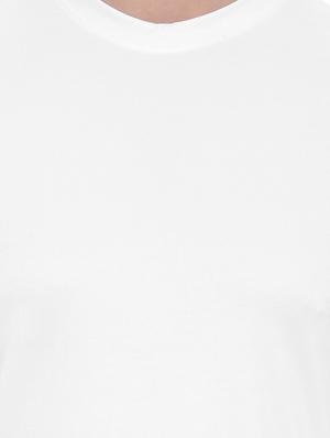 white and grey polyester t-shirt - 13733607 - Standard Image - 4