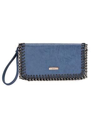 blue leatherette regular clutch - 13746730 - Standard Image - 4