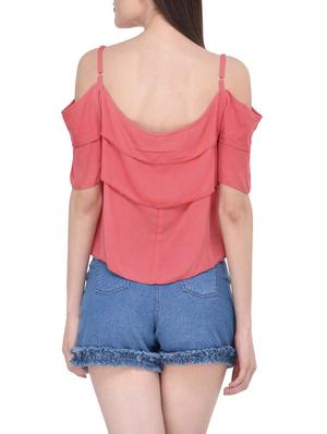 pink viscose regular top - 13747496 - Standard Image - 4