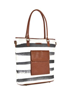multi coloured canvas printed tote - 13748072 - Standard Image - 4