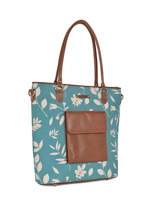 blue canvas printed tote - 13748075 - Standard Image - 4