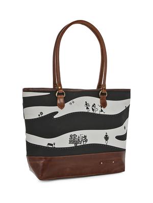 multi coloured canvas printed tote - 13748080 - Standard Image - 4