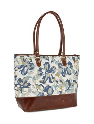 multi coloured canvas printed tote - 13748082 - Standard Image - 4