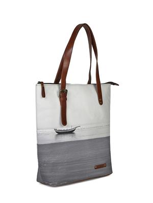 multi coloured canvas printed tote - 13748087 - Standard Image - 4