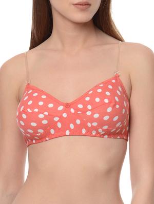 set of 2 multicolored polka dots printed nylon bras - 13748445 - Standard Image - 4