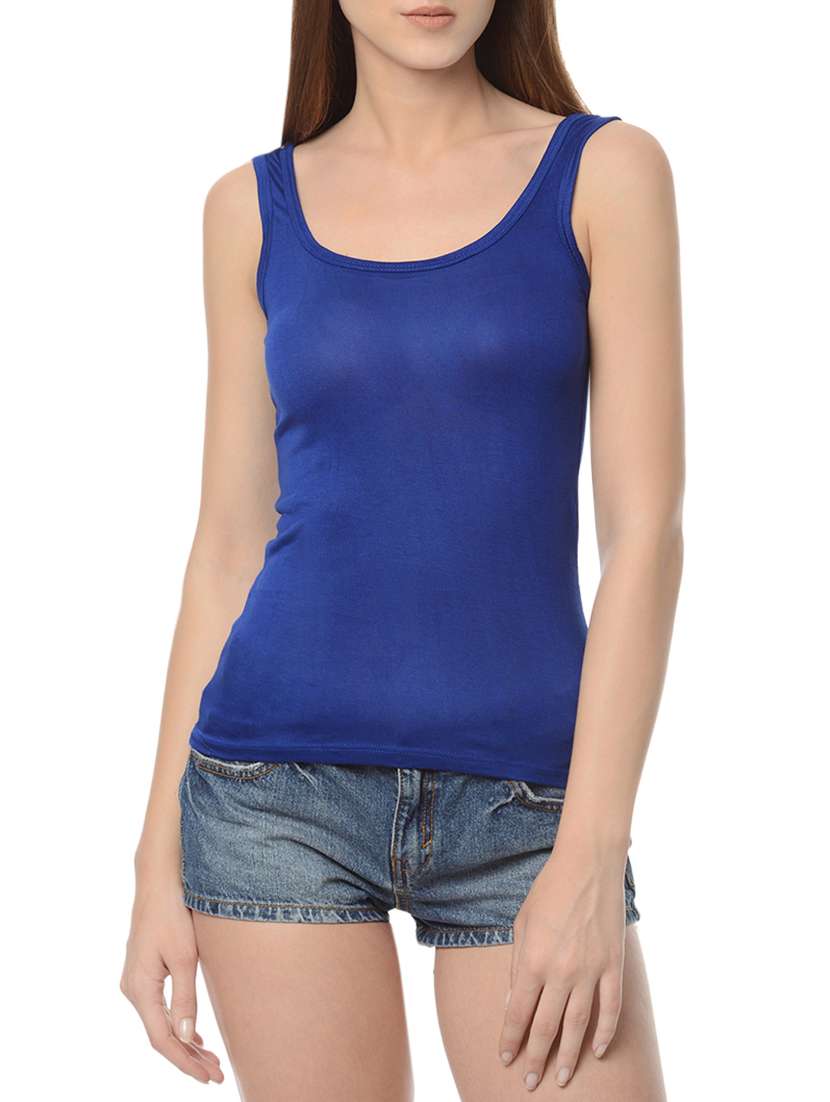 blue viscose camisole