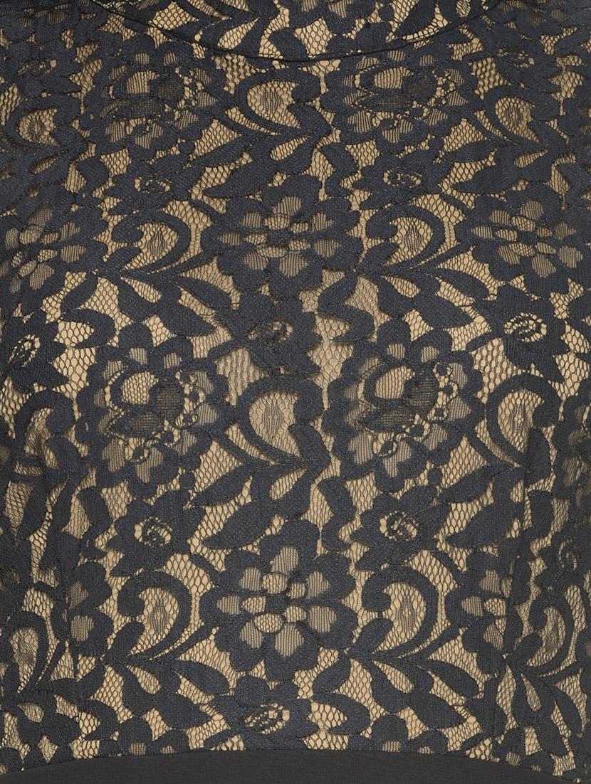 black crepe georgette gown - 13759684 - Zoom Image - 4