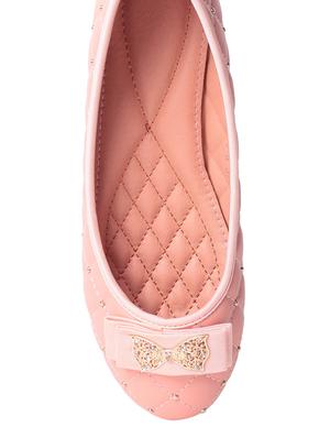 pink faux leather slip on ballerina - 13776414 - Standard Image - 4