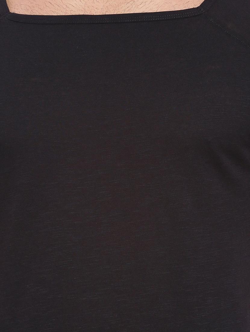 black cotton t-shirt - 13787029 - Zoom Image - 4