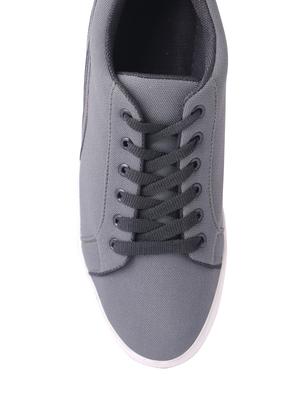 grey canvas lace up sneakers - 13802989 - Standard Image - 4